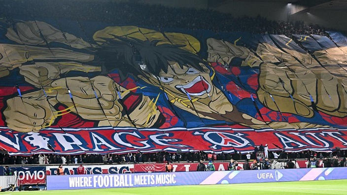 One Piece: la gigantesca coreografia dei tifosi del PSG