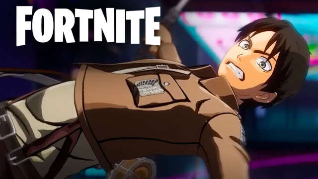 La skin di Eren Yeager presentata su Fortnite