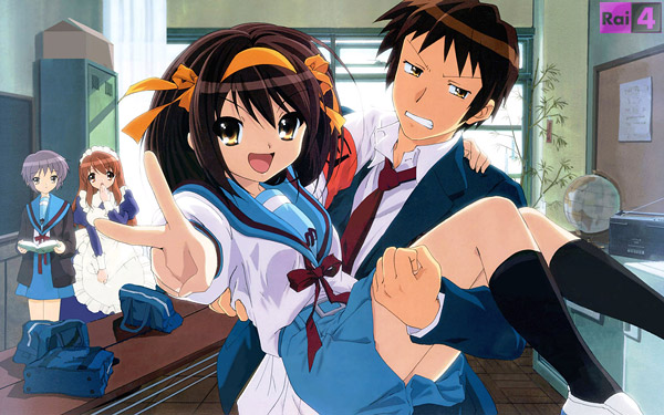 La malinconia di Haruhi Suzumiya su Rai 4