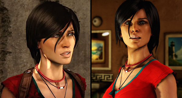 Sexiest Videogame Girls 02 - Chloe Frazer from Uncharted 2 - Collage