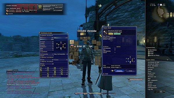 Final Fantasy XIV Online Review - Recensione - 13 - Old User Interface 02 Final Fantasy XIV Online Review - Recensione - 13 - Old User Interface 02