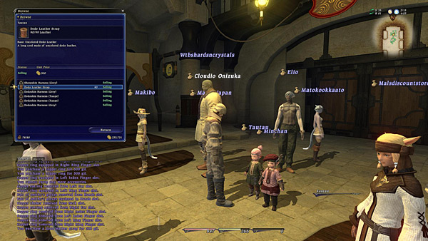 Final Fantasy XIV Online Review - Recensione - 55 - Old Market Wards Interface 01 Final Fantasy XIV Online Review - Recensione - 55 - Old Market Wards Interface 01