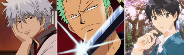 Gintoki Sakata - Roronoa Zoro - Shouta Kazehaya