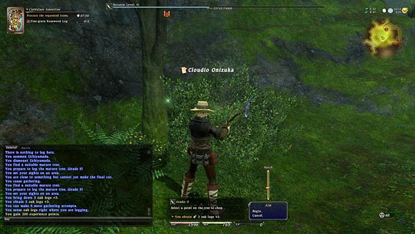 Final Fantasy XIV - Gathering 02 - Botanist Logging