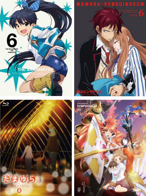 Classifica BD anime venduti in Giappone (26/03/2012 - 01/04/2012
