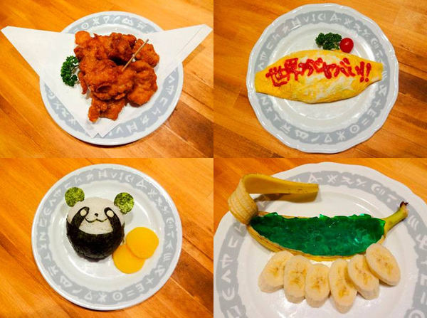 steins gate cafe dishes