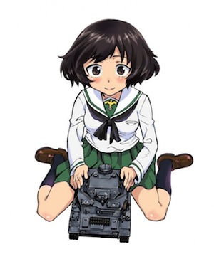 Girls & Panzer manga illustration