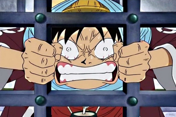 Luffy in jail Luffy in jail