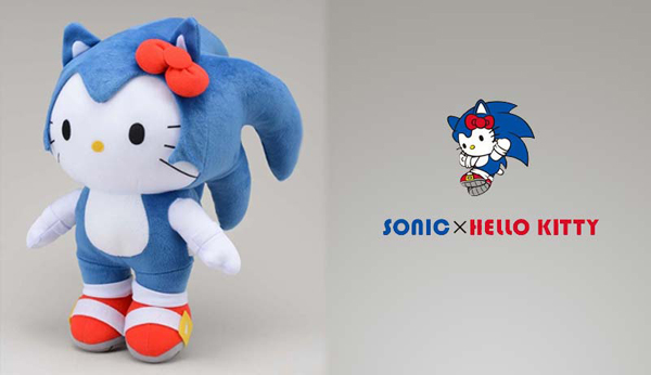 Peluche Sonic x Hello Kitty Peluche Sonic x Hello Kitty