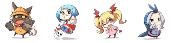 Jigoku Youchien Kerubero-kun - Yuki-chan - Sakyuba-chan - Rivaia-chan Jigoku Youchien Kerubero-kun - Yuki-chan - Sakyuba-chan - Rivaia-chan