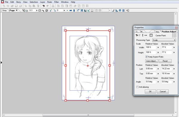 Manga Studio Debut Importazione file