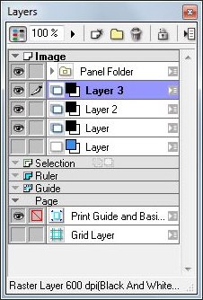Manga Studio Debut - Layer Window Manga Studio Debut - Layer Window
