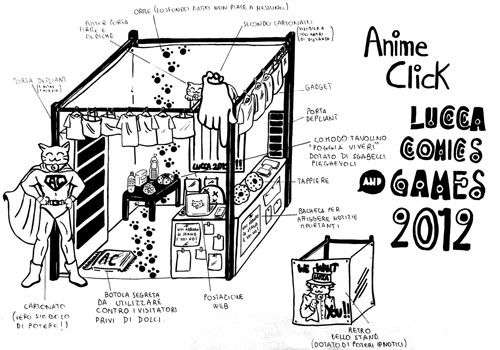 Disegna lo stand di AnimeClick.it Lucca 2012 - Elaborato 3