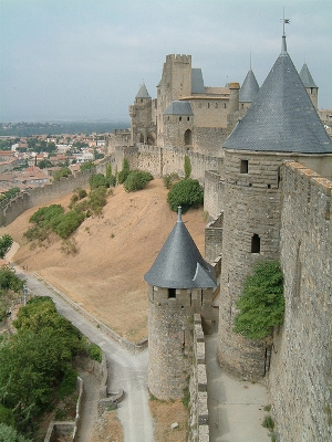 Carcassonne - tower day Carcassonne - tower day
