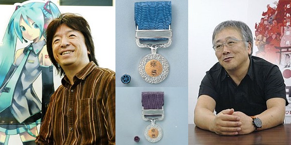 Hiroyuki Ito e Katsuhiro Otomo medagliati Hiroyuki Ito e Katsuhiro Otomo medagliati