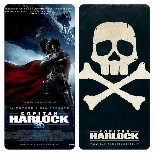 Capitan Harlock 3D: Locandine