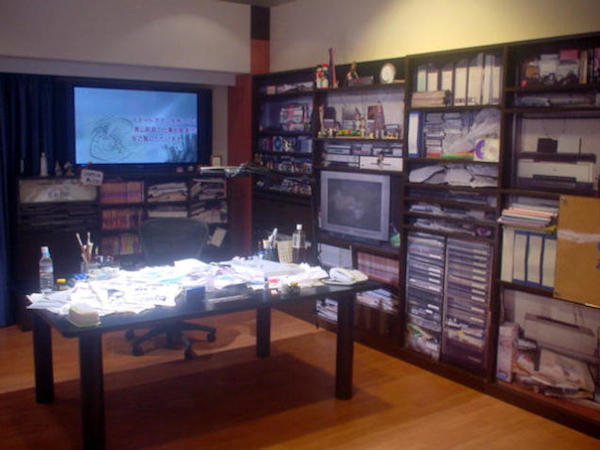 Gosho Aoyama desk Gosho Aoyama desk
