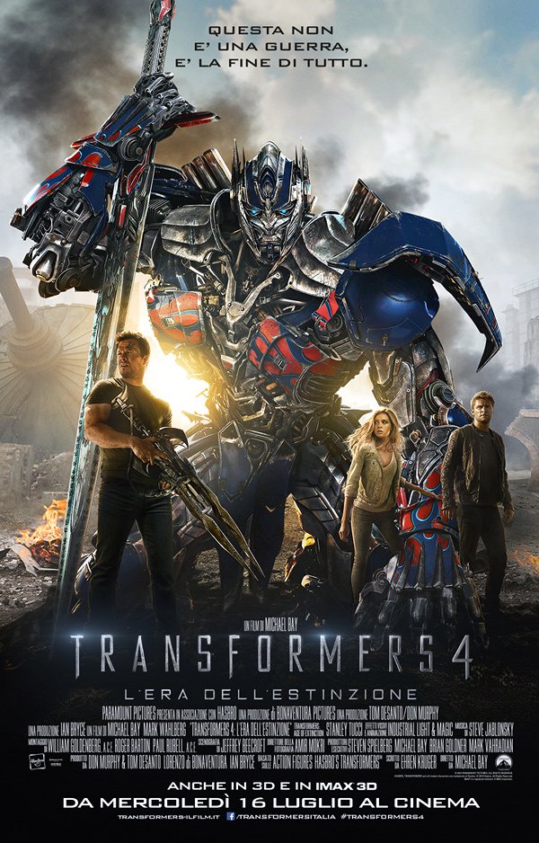 Transformers 4 locandina italiana Transformers 4 locandina italiana