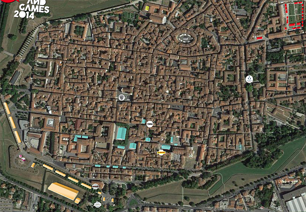 Mappa Lucca Comics & Games 2014
