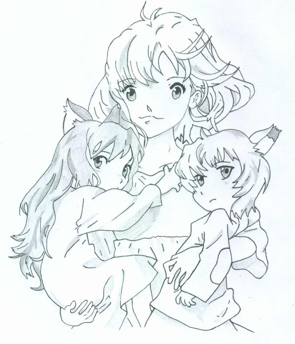 Disegna Wolf Children #5