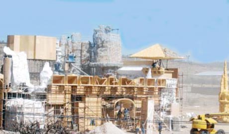 Tempio del Drago - Dragonball Movie set