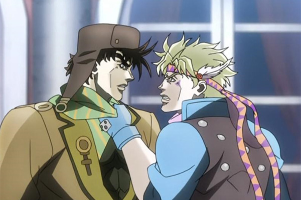 Caesar Zeppeli e Joseph Joestar in Le bizzarre avventure di JoJo